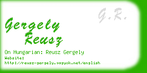 gergely reusz business card